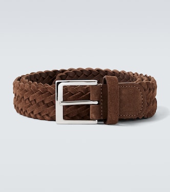Woven suede belt | Kiton