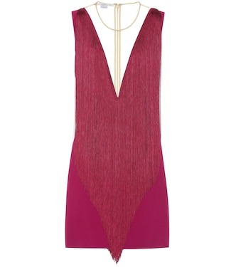 Fringe crêpe minidress | Stella McCartney