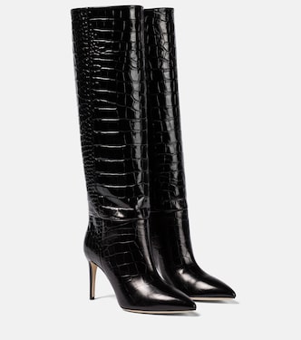 Botas altas de piel grabada | Paris Texas