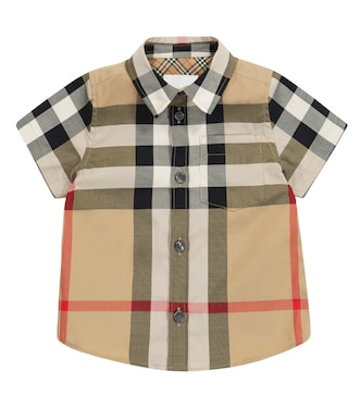 Baby Vintage Check stretch-cotton shirt | Burberry Kids