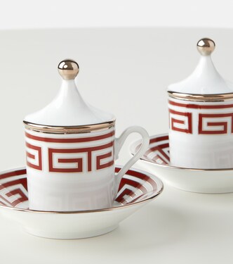 Labirinto Tête à Tête set of 2 espresso cups and saucers | Ginori 1735