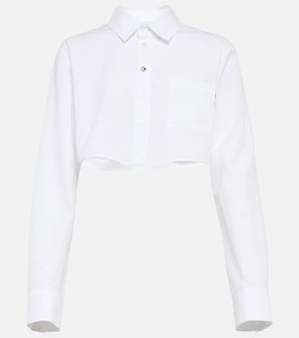 Cropped cotton shirt | Coperni