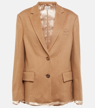 Blazer in cammello | Miu Miu