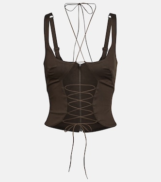 Bustier en mezcla de algodón | KNWLS