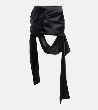 Minifalda de satén drapeada | Acne Studios