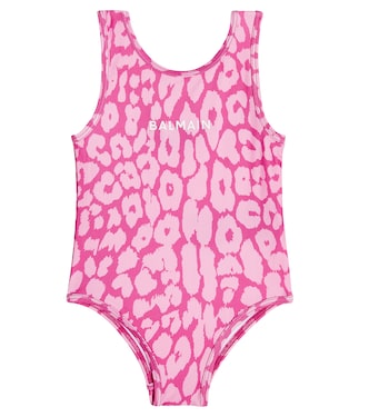 Baby leopard-print swimsuit | Balmain Kids