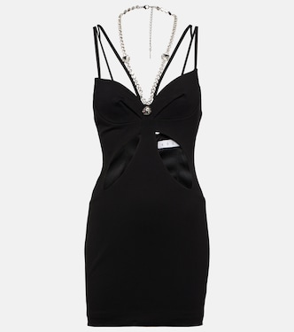 Crystal-embellished cutout minidress | Area