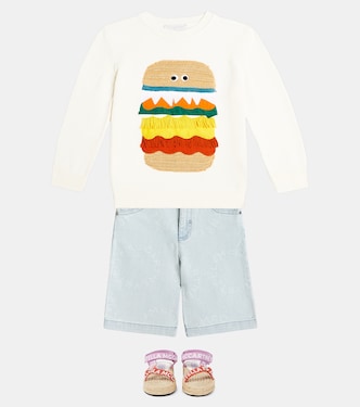 Shorts de denim con logo | Stella McCartney Kids