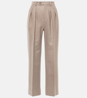 High-Rise-Hose aus Wolle und Kaschmir | Loro Piana