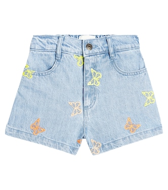 Shorts Burbank de denim bordados | The New Society