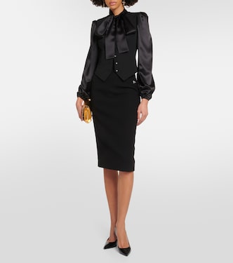 Jupe crayon en laine | Dolce&Gabbana