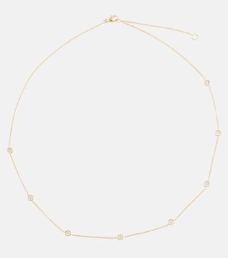 Halskette Diamonds By The Dozen aus 10kt Gelbgold mit Diamanten | Stone and Strand