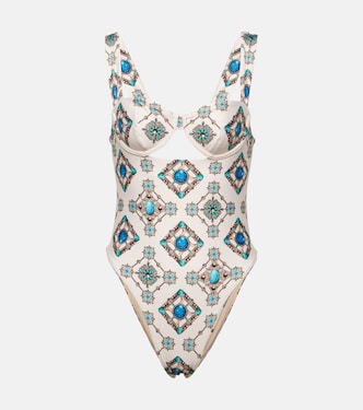 Bañador Citrino Platero estampado | Agua by Agua Bendita