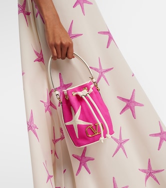 Bucket-Bag VLogo Starfish Mini aus Canvas | Valentino Garavani