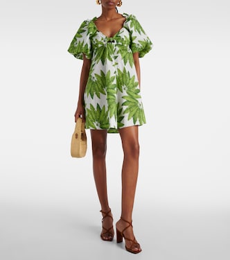 Palms Fan cotton minidress | Farm Rio