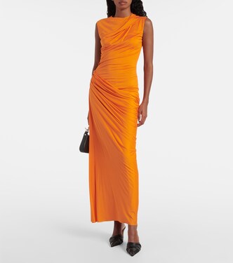Robe longue en soie | McQueen