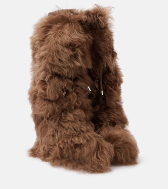 Bottes après-ski Gaia High en shearling | Moncler Grenoble
