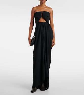 Amphora Prong wool grain de poudre gown | Rick Owens
