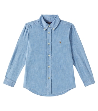 Logo embroidered denim shirt | Polo Ralph Lauren Kids