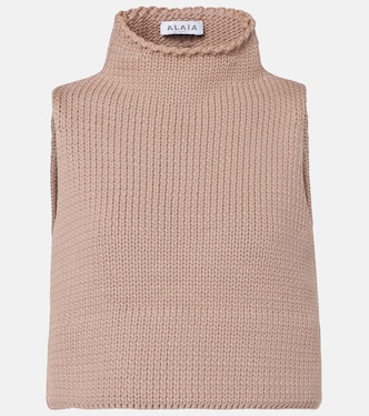Top cropped in misto cotone | Alaïa