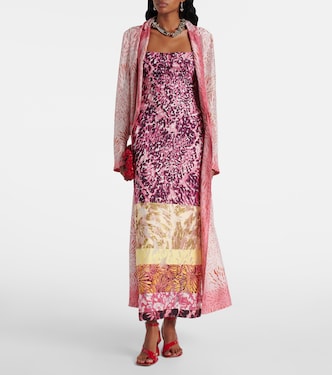 Printed patchwork maxi dress | Dries Van Noten