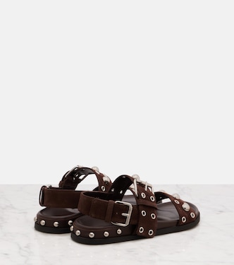 Sandali Nellcôte in suede con borchie | Valentino Garavani