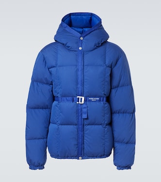 Logo cotton-blend down jacket | Stone Island
