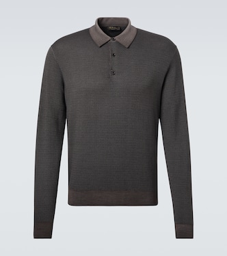 Wool and silk polo shirt | Loro Piana