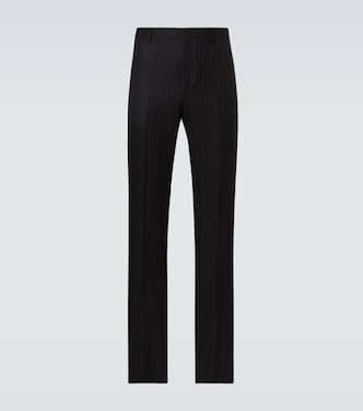 Pantalon droit rayé en laine | Givenchy