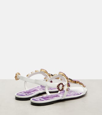 Sandales en cuir à ornements | Dolce&Gabbana