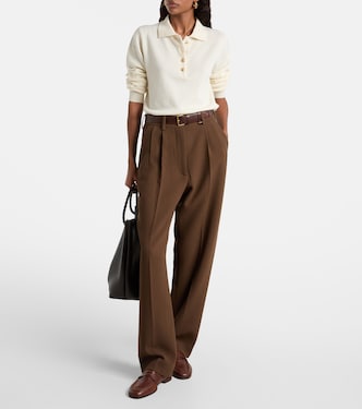 Highland wool and cashmere polo sweater | Blazé Milano