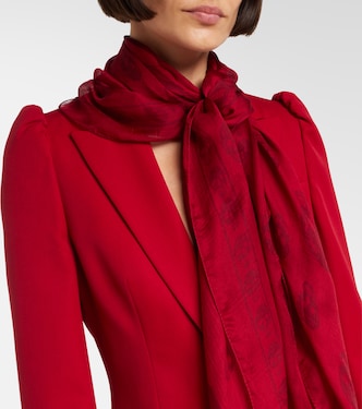 Printed silk scarf | McQueen