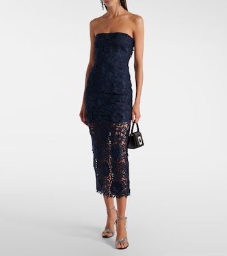 Vestido midi de encaje | Rotate