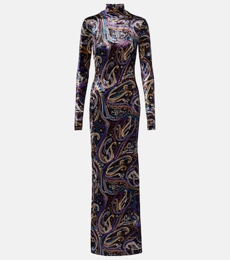 Sequined turtleneck gown | Etro