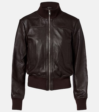 Tobias leather bomber jacket | The Frankie Shop