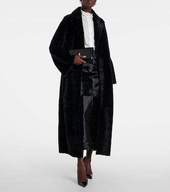 Meret shearling wrap coat | Nour Hammour