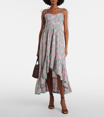 Floral cotton midi dress | Juliet Dunn