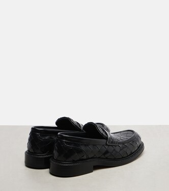 James Intrecciato leather loafers | Bottega Veneta