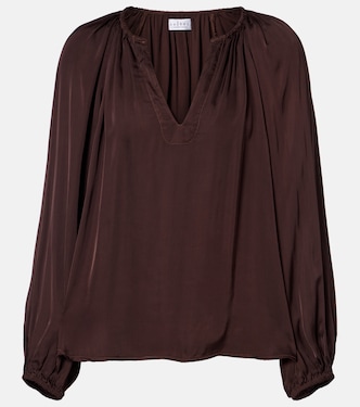 Lyla satin blouse | Velvet
