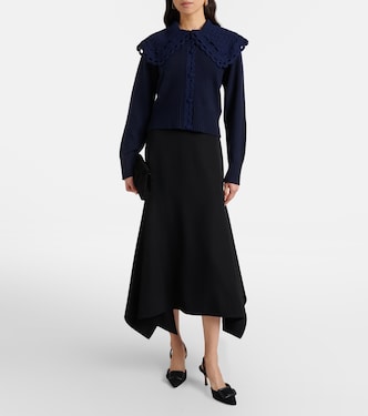 Cardigan en laine mélangée  | Erdem