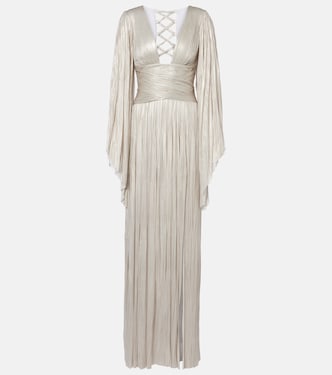 Draped silk gown | Maria Lucia Hohan