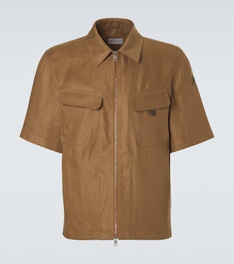Linen zip-up shirt | Moncler
