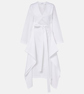 Cutout cotton poplin midi dress | Alaïa