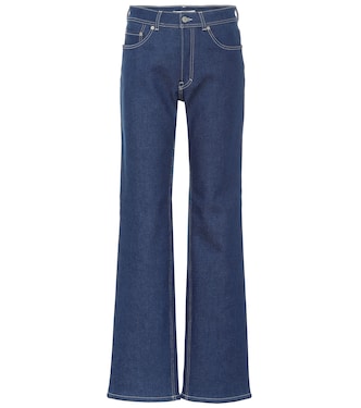 Blå Konst high-rise flared jeans | Acne Studios