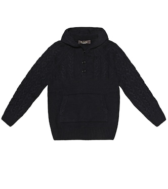 Hoodie Downy Cables aus Kaschmir | Loro Piana Kids