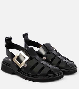 Sandali Viv' Rangers in pelle | Roger Vivier