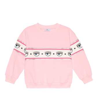 x Chiara Ferragni eye-motif jersey sweatshirt | Monnalisa
