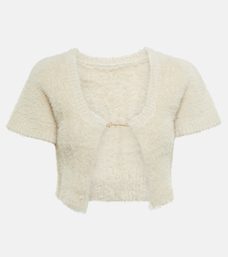 La Maille Neve logo cropped cardigan | Jacquemus