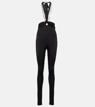 Ruby halterneck high-rise slim pants | The Attico