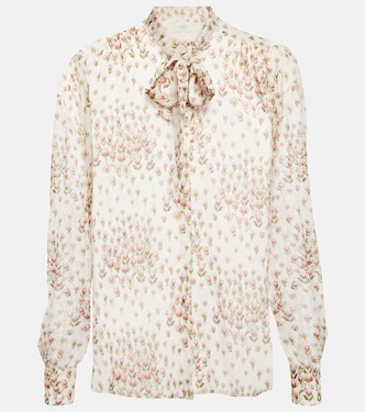 Blouse en soie à fleurs | Giambattista Valli